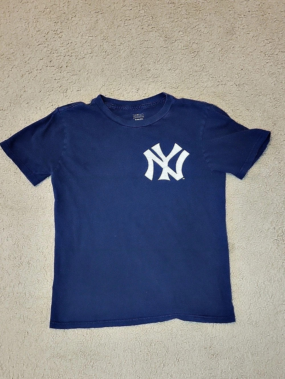 Majestic New York Yankees Babe Ruth #3 Yankees Baseball Tee Blue M (10-12)